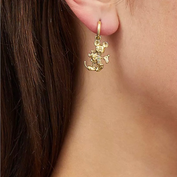 Coach Disney X Coach Holiday Mismatch Earrings - NEW WITH COACH GIFT BOX - Picture 5 of 5
